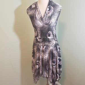 Black & White Halter Dress